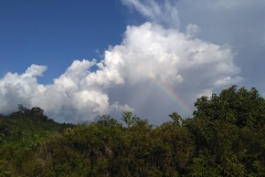 Pelangi dan Landscape desa gunung seriang